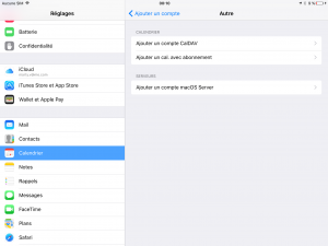 Ios Synchronisation : Ajouter un compte -2