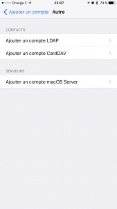 Synchronisation iOS Carddav 2