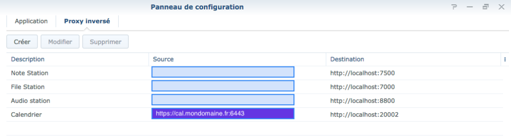 Caldav et Carddav : Proxy inversé
