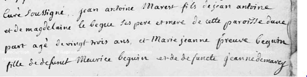 Sosa 2902 Extrait de l'acte de mariage