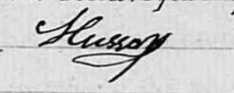 Genealogie30 : La signature d'Eugene Husson