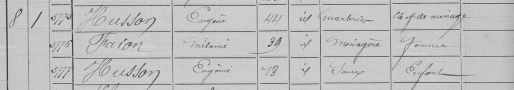 Généalogie30 : Extrait du recensement 1886